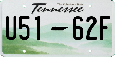 TN license plate U5162F