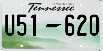 TN license plate U5162O