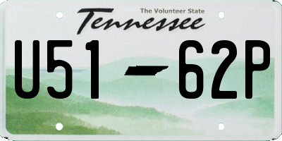 TN license plate U5162P