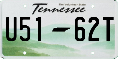 TN license plate U5162T