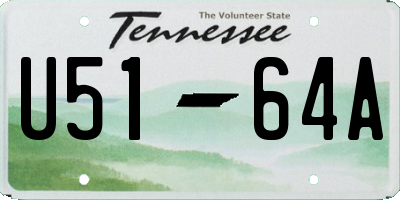 TN license plate U5164A