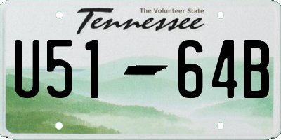 TN license plate U5164B
