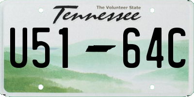 TN license plate U5164C