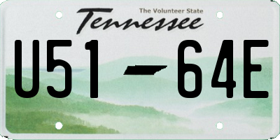 TN license plate U5164E