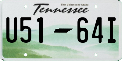 TN license plate U5164I