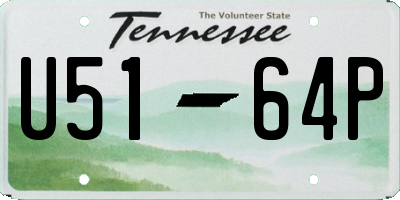 TN license plate U5164P