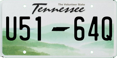 TN license plate U5164Q