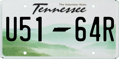 TN license plate U5164R