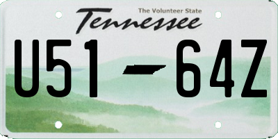 TN license plate U5164Z