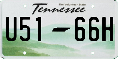TN license plate U5166H