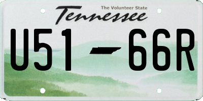 TN license plate U5166R