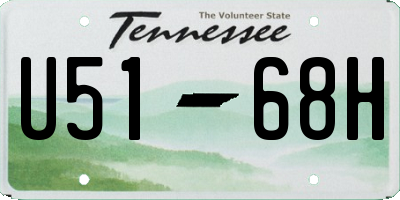 TN license plate U5168H