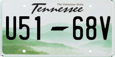 TN license plate U5168V