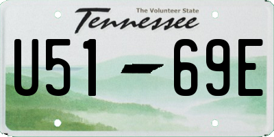 TN license plate U5169E