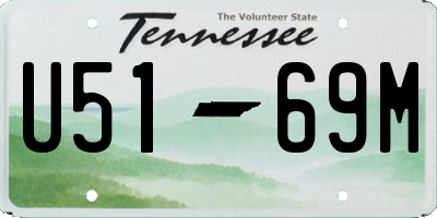 TN license plate U5169M