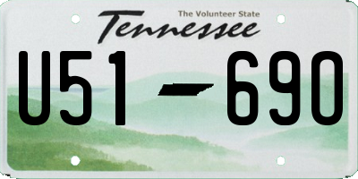 TN license plate U5169O