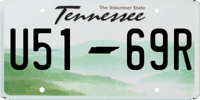 TN license plate U5169R