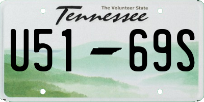 TN license plate U5169S