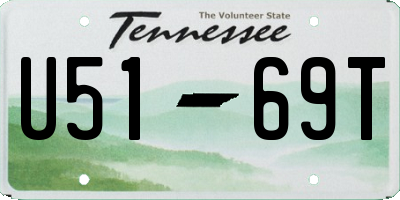 TN license plate U5169T