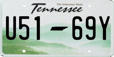 TN license plate U5169Y