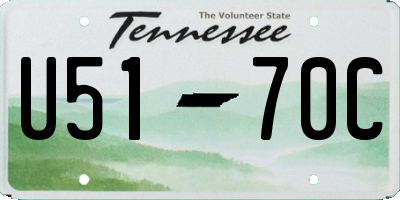TN license plate U5170C