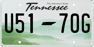 TN license plate U5170G