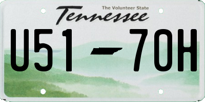 TN license plate U5170H