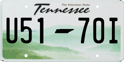 TN license plate U5170I