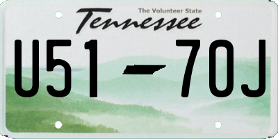 TN license plate U5170J