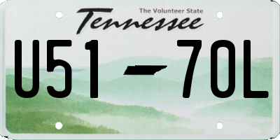 TN license plate U5170L