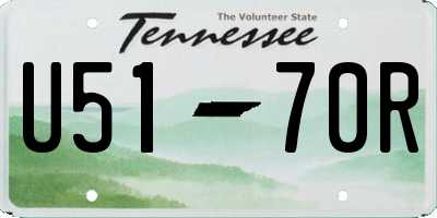 TN license plate U5170R