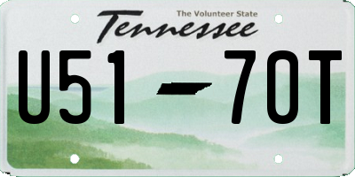 TN license plate U5170T
