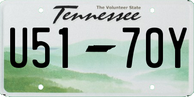 TN license plate U5170Y