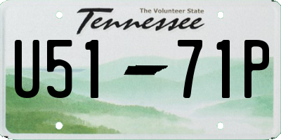 TN license plate U5171P