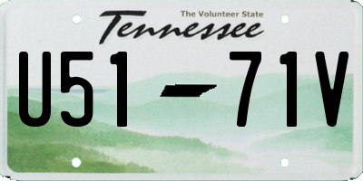 TN license plate U5171V
