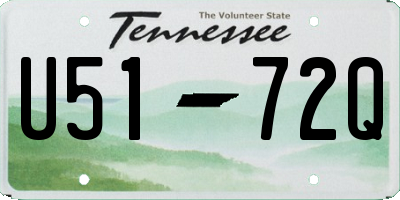 TN license plate U5172Q
