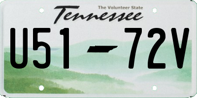 TN license plate U5172V