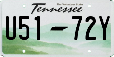 TN license plate U5172Y