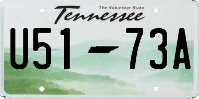 TN license plate U5173A