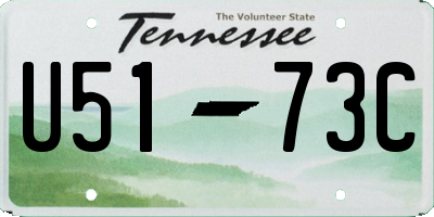 TN license plate U5173C