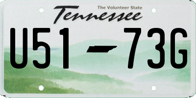 TN license plate U5173G