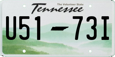 TN license plate U5173I