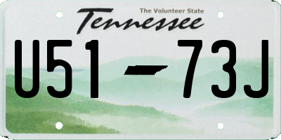 TN license plate U5173J