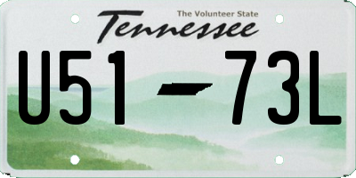 TN license plate U5173L