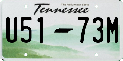 TN license plate U5173M