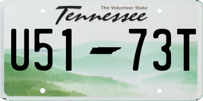 TN license plate U5173T