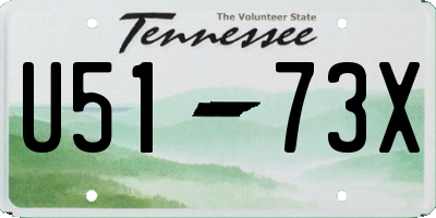 TN license plate U5173X