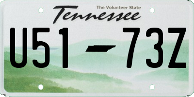 TN license plate U5173Z