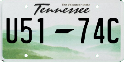 TN license plate U5174C
