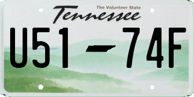 TN license plate U5174F